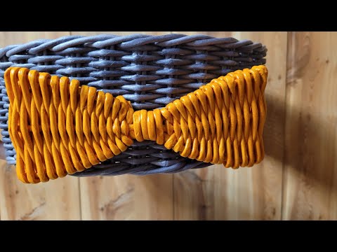 Видео: Бантик из бумажной лозы #бумажнаялоза