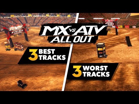 Видео: MX против ATV All Out — 3 лучших трассы и 3 худших трассы!