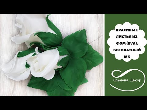 Видео: БЕСПЛАТНЫЙ МАСТЕР-КЛАСС от Ольги Ольневой по созданию красивых листьев из фом (eva)