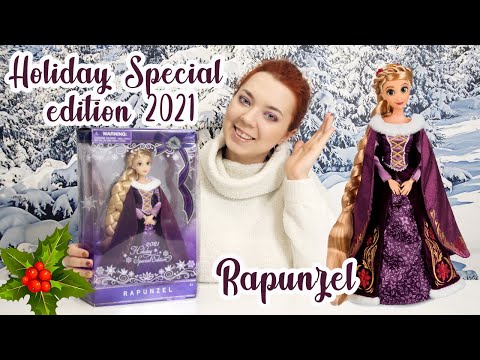 Видео: С новым годом!) Распаковка и обзор на куклу Рапунцель | Disney Holiday Special edition 2021