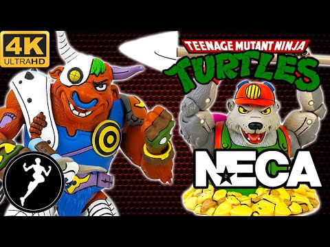 Видео: Обзор фигурки Черепашки Ниндзя/TMNT(Neca). Острый рог и Землекоп.