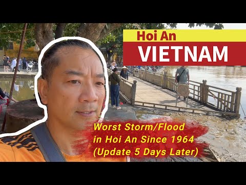 Видео: Самый сильный шторм/наводнение (тропический шторм «Фэншэнь») в Хойане с 1964 года (ОБНОВЛЕНИЕ: 5 ...