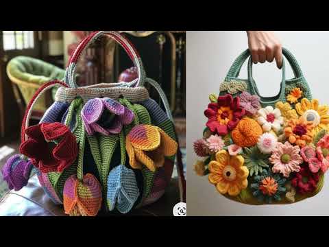 Видео: Как связать сумку крючком,Идеи для вязания.