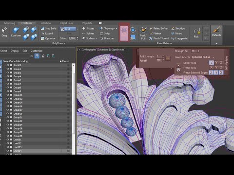 Видео: 27. Ретопология. Полный разбор настроек кисти Shift в 3ds Max 2021.