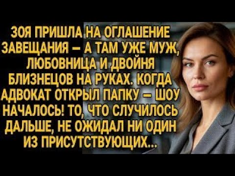 Видео: Зоя пришла на оглашение завещания — дальше началось шоу, к которому никто не был готов...
