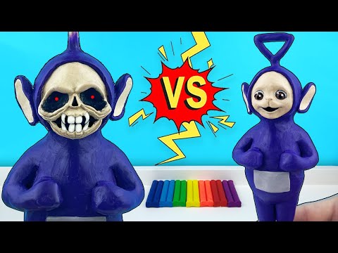 Видео: Страшные ТЕЛЕПУЗИКИ►Тинки Винки герой игры SlendyTubbies. Лепим фигурки EXE из пластилина с Лепка ОК