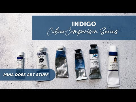 Видео: Индиго — серия сравнения цветов — Мина занимается искусством