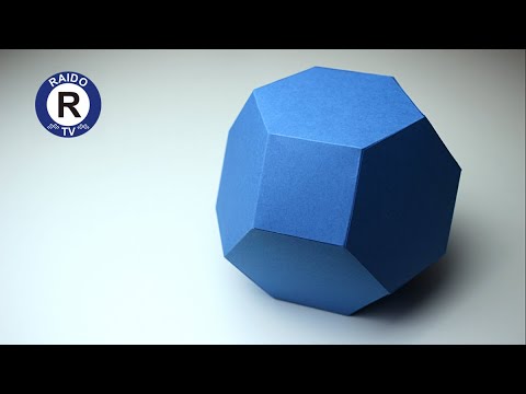 Видео: КАК СДЕЛАТЬ УСЕЧЁННЫЙ ОКТАЭДР ИЗ БУМАГИ? УСЕЧЁННЫЙ ОКТАЭДР. МНОГОГРАННИК ИЗ БУМАГИ. | #RAIDOTV