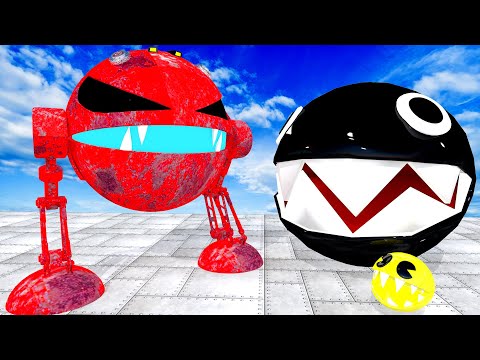 Видео: Мисс ПАКМЭН и МОНСТР ЖЕЛТЫЙ ТИГР МОНСТР ПАКМЭН и ЖЕЛТЫЙ РОБОТ ПАКМЭН против ее друзей в ПОКЕМОН #58