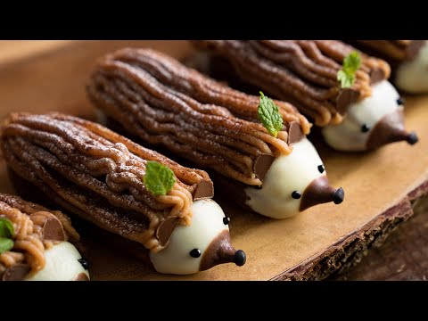 Видео: Как приготовить шоколадный Ёжик Эклер Монблан торт