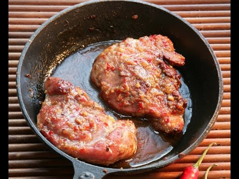 Видео: Юлия Высоцкая — Свинина с медом и имбирем