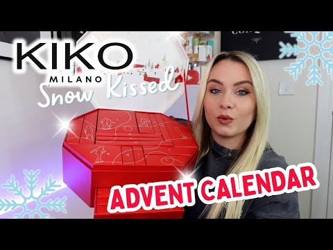 Видео: Распаковка и обзор праздничного адвент-календаря «Поцелованное снегом» от KIKO MILANO ❄️ | MISS BOUX