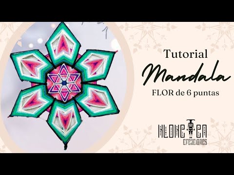 Видео: ЦВЕТОК МАНДАЛА с шестью точками ✨ шаг за шагом! промежуточный уровень