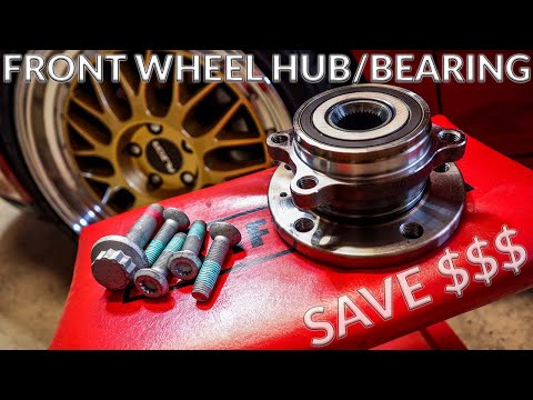 Видео: Как заменить передний ступичный подшипник / ступицу в сборе - Volkswagen Jetta / Golf / Passat / ...