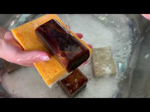 Видео: Мылю 5 советских хозов! Смотрим как пенится🤩| ASMR Soap Carving (NO TALKING) | Relaxing Sounds