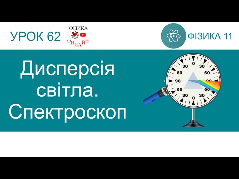 Видео: Фізика 11. Урок-презентація «Дисперсія світла. Спектроскоп»