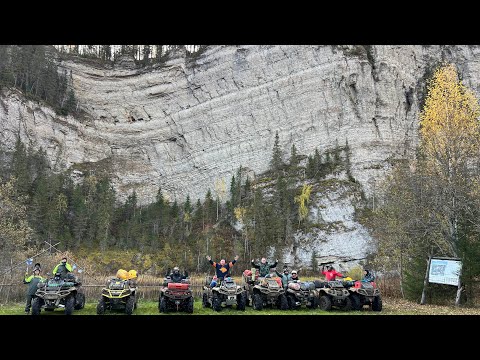 Видео: Пермь Усьва Путешествие на квадроциклах ATV усьвинские столбы Чёртов палец Пермский край 