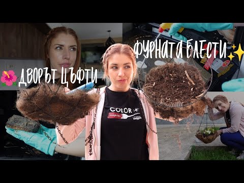 Видео: Как почиствам фурната до блясък - стъпка по стъпка? + Нови цветя за двора и ОЩЕ | ВЛОГ