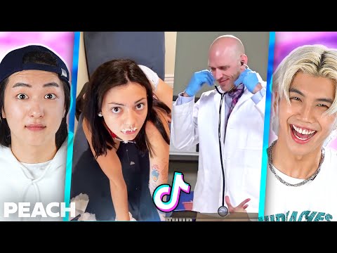 Видео: Корейцы реагируют на тиктоки, которые заставят вас плакать от смеха! | PEACH KOREA