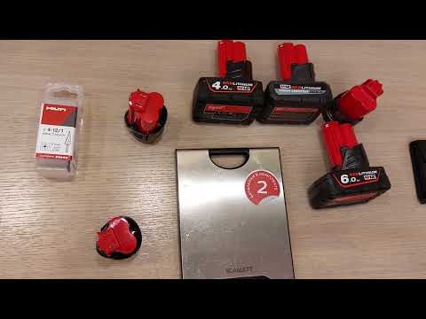 Видео: Тест аккумуляторов Milwaukee 12 вольт .