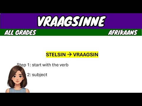 Видео: Вопросительные предложения | Африкаанс FAL