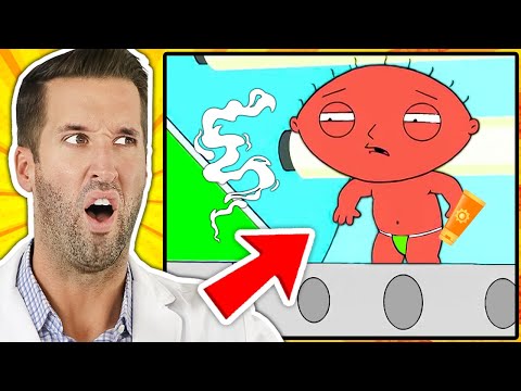 Видео: Врач смотрит смешные медицинские сцены из Гриффины #26