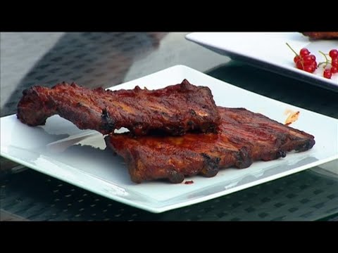 Видео: Свиные ребра барбекю. Крылышки барбекю. Соус для глазировки