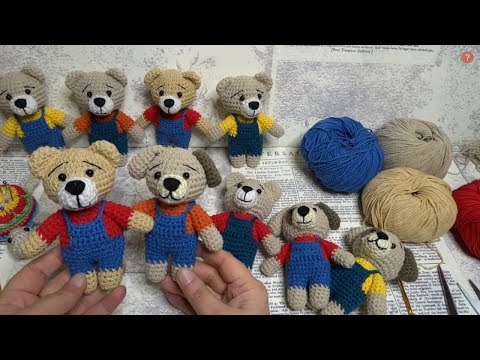 Видео: Классные маленькие игрушки по простой схеме.  Подробный мк.