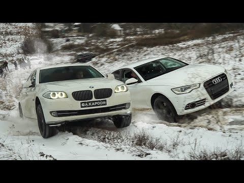 Видео: ГЕЛИК поспорил с AUDI A6 и BMW 5  на OFFROAD