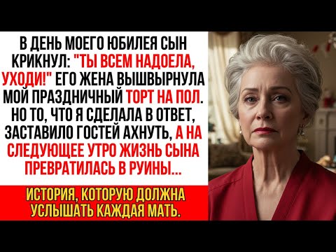 Видео: На моём юбилее сын крикнул: "Ты всем надоела, уходи!". Я просто взяла в руки микрофон и…