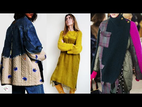 Видео: КОМБИНИРОВАНИЕ ВЯЗАНИЯ С ТКАНЬЮ. Креативные DIY идеи вязания спицами и крючком