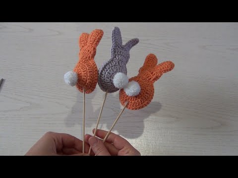 Видео: Пасхальный зайчик ( кролик ) вязаный крючком + схема  ! Очень красивый  !