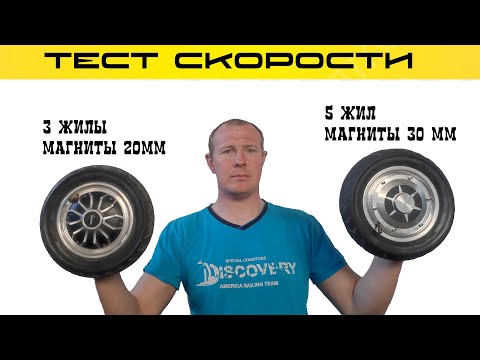 Видео: Замер скорости ГИРОСКУТЕРНЫХ мотор колес.