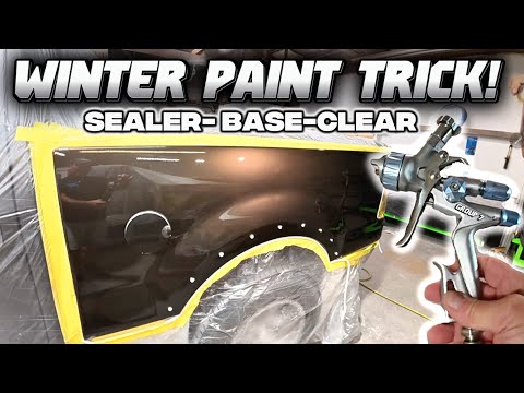Видео: Как наносить прозрачный лак в холодную погоду без подтёков! SEALER-BASE-CLEAR