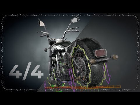 Видео: Анимируем мотоцикл в 3ds Max #4/4