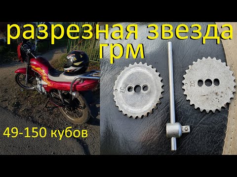 Видео: Разрезная звезда грм на мопед альфа дельта