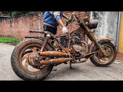 Видео: Реставрация Harley Davision построена | Восстановленный пыльный мотоцикл