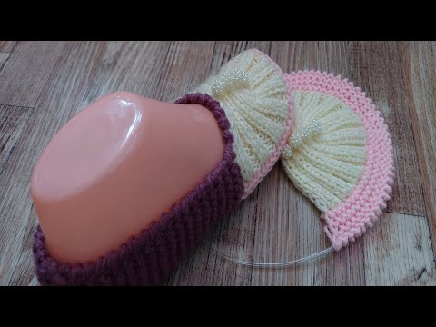 Видео: 🧦 ВЯЗАНЫЕ ТАПОЧКИ-СЛЕДОЧКИ 🧦 Веер