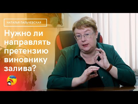 Видео: Нужно ли направлять претензию виновнику залива