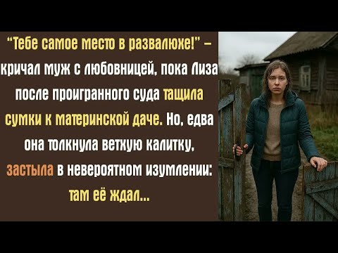 Видео: “Тебе самое место в этой развалюхе!” – кричал муж с любовницей, пока Лиза после проигранного суда...