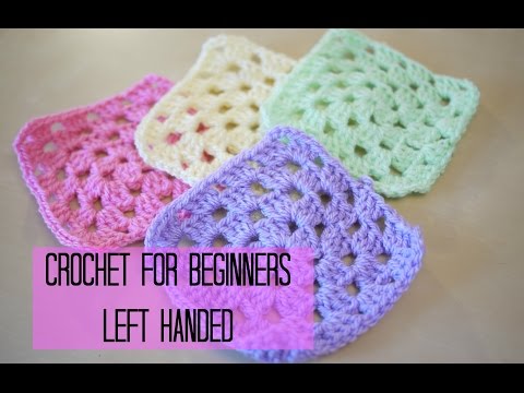 Видео: ВЯЗАНИЕ КРЮЧКОМ ЛЕВОЙ РУКОЙ: Как связать бабушкин квадрат крючком для начинающих | Bella Coco