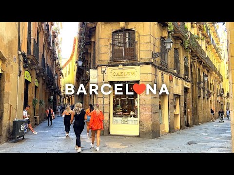 Видео: [4K]🇪🇸 Прогулка по Испании, Барселона: изучение Готического квартала , обед в Michelin⭐Caelis. 2022