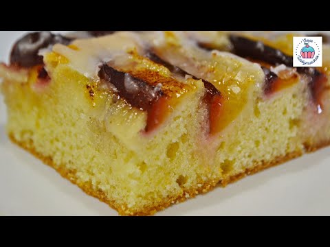 Видео: Сливовый Пирог с Сахарной Глазурью | Тает Во Рту!! Plum Pie