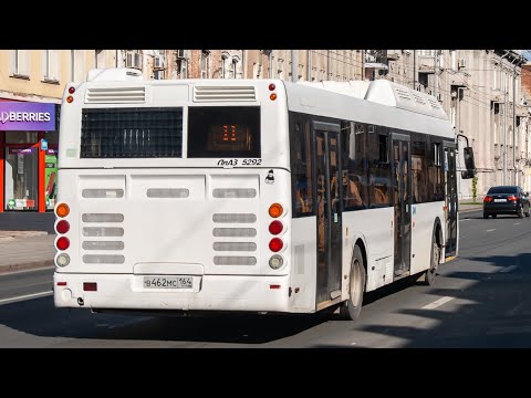 Видео: ЛиАЗ-5292.67 (CNG) В462МС164 Маршрут №2Д город Саратов 