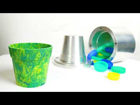 Видео: Горшки для растений из переработанного пластика