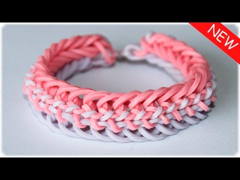 Видео: Браслет из резинок на станке "Змейка" | Rainbow Loom Bracelet