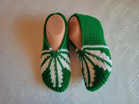 Видео: Плетени Терлици #82 - (Knitted Slippers) (Тапочки спицами) (Patik) (Pantufas passo a passo)