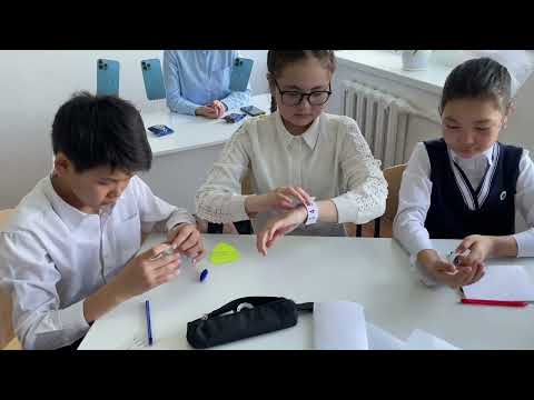 Видео: “Жаңа мектепке-жаңашыл ұстаз” байқауына байланысты өткізілген ашық сабақ.