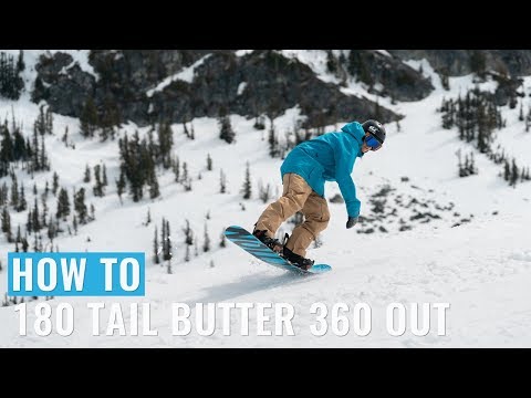 Видео: Как сделать поворот на 180 градусов с хвостом и 360 градусов на сноуборде