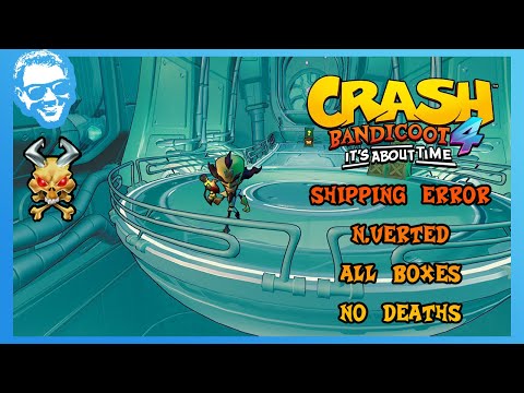 Видео: Ошибка доставки (N.Verted) — Полное прохождение — Без смертей — Все драгоценные камни — Crash Ban...